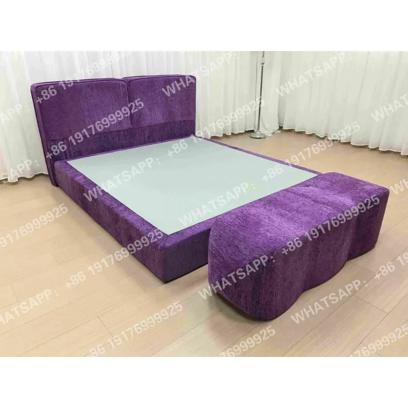 Modern Style Roll-up Packed Queen Size Soft Bed Frame Space Saving Vacuum Compression Full Sponge Bed for Bedroom
