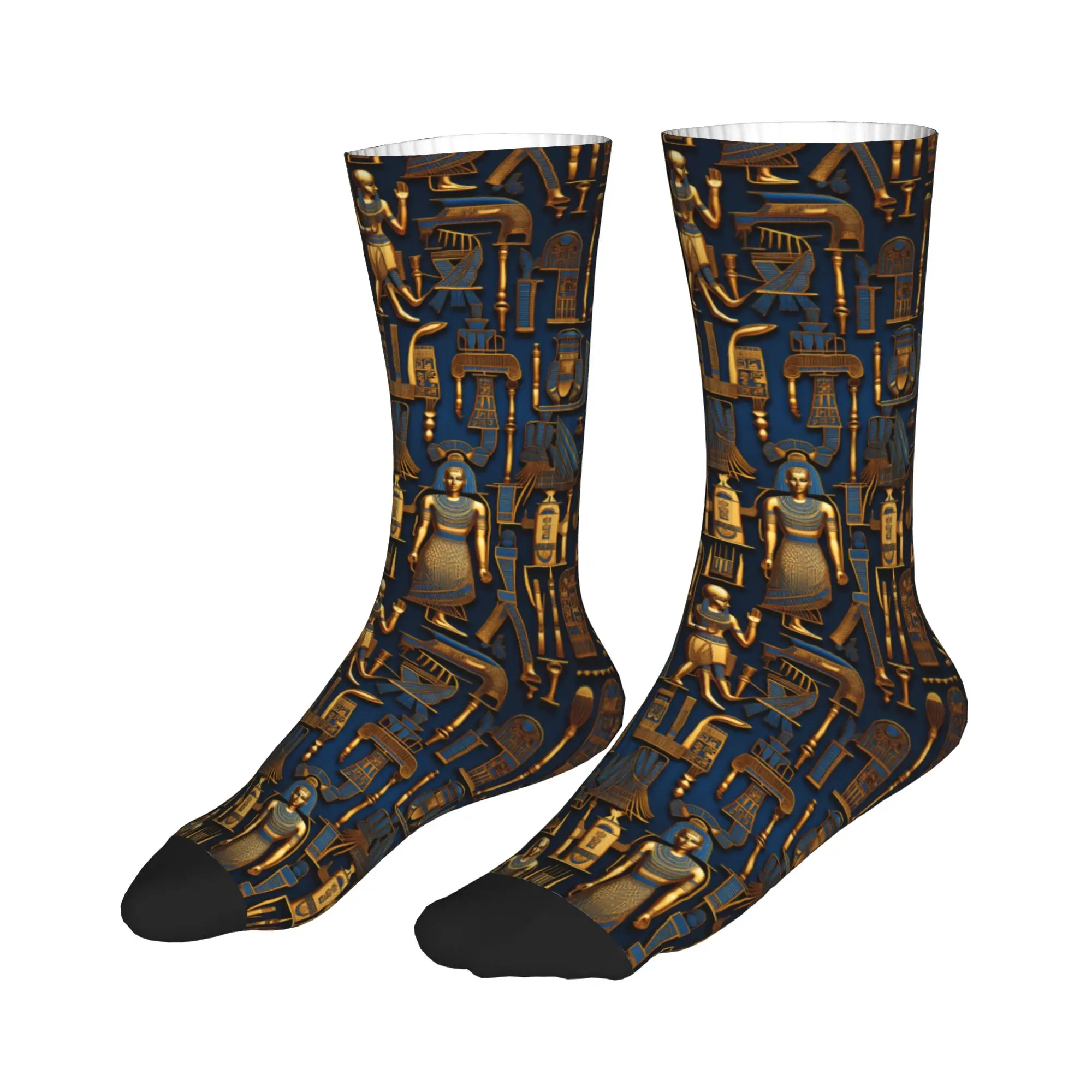 Egyptian Gods And Symbols Pattern Mens Crew Socks Unisex Cute 3D Printed  Dress Socks - view 3