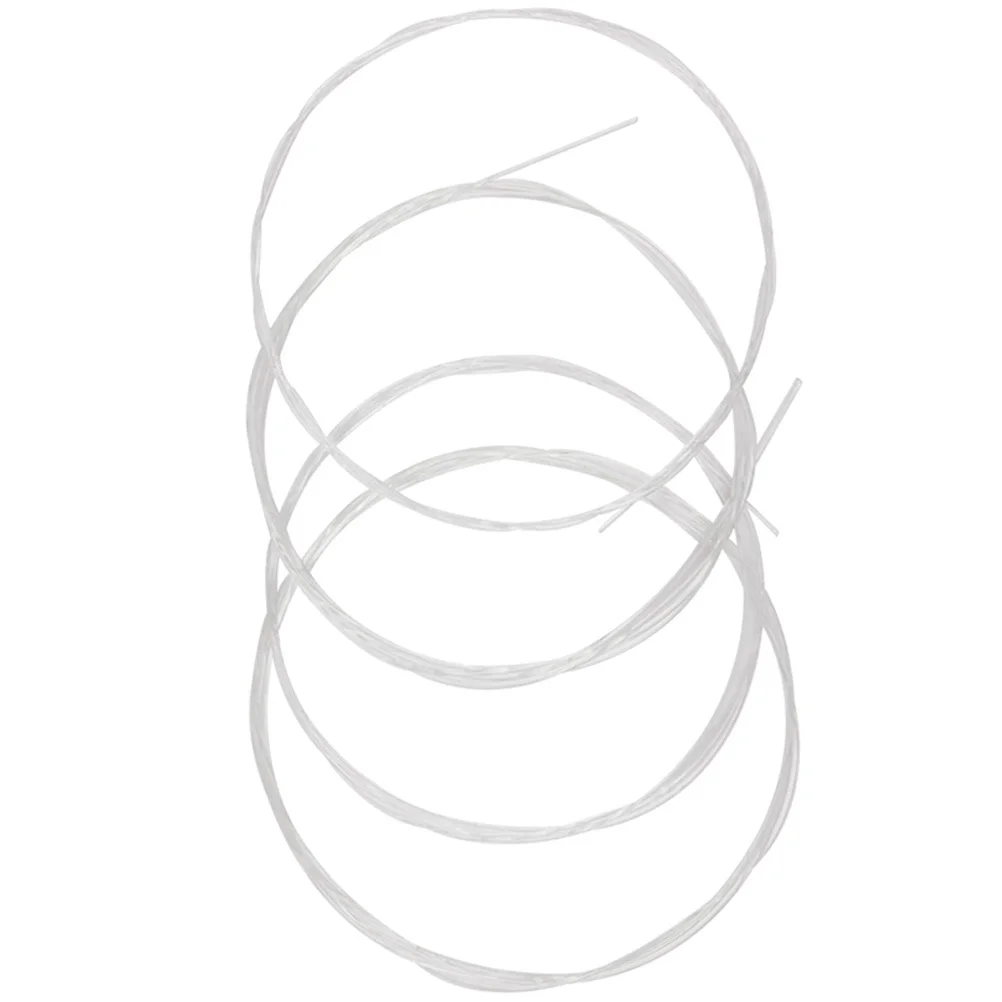 

4Pcs Durable Nylon Ukulele Strings Breakage-Resistant Stable Set Ukulele String Replacement Accessory Nylon Strings