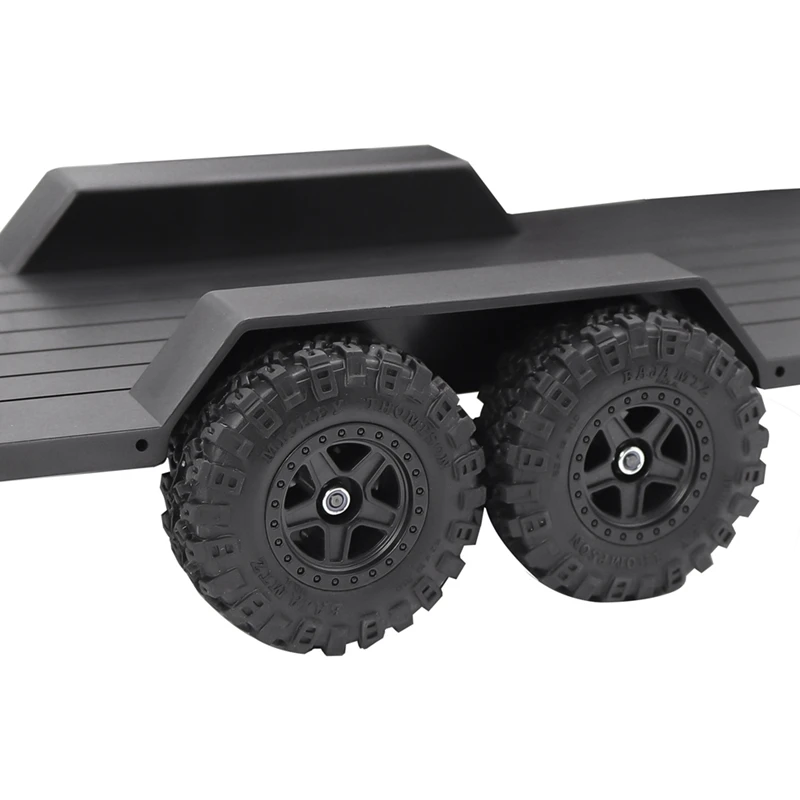 RC Crawler Utility Trailer with Hitch for 1/18 RC Crawler Car TRX4M Upgrade Parts [No.68 Toy]