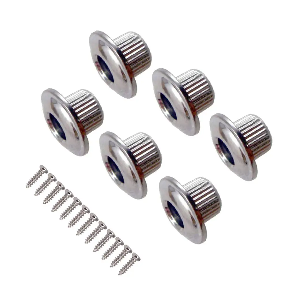 Lock Tuners Nut Plastic Replacement Set Guitar Gear Tuning Pegs Acoustic Electric Folk Guitar Parts for Musicians