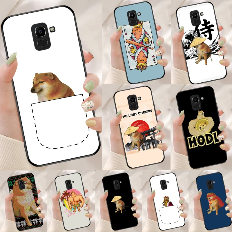 Cheems Doge Case For Samsung Galaxy J7 J5 J3 A3 A5 2016 2017 J6 J4 A6 A8 Plus J8 A7 A9 2018 Back Cover