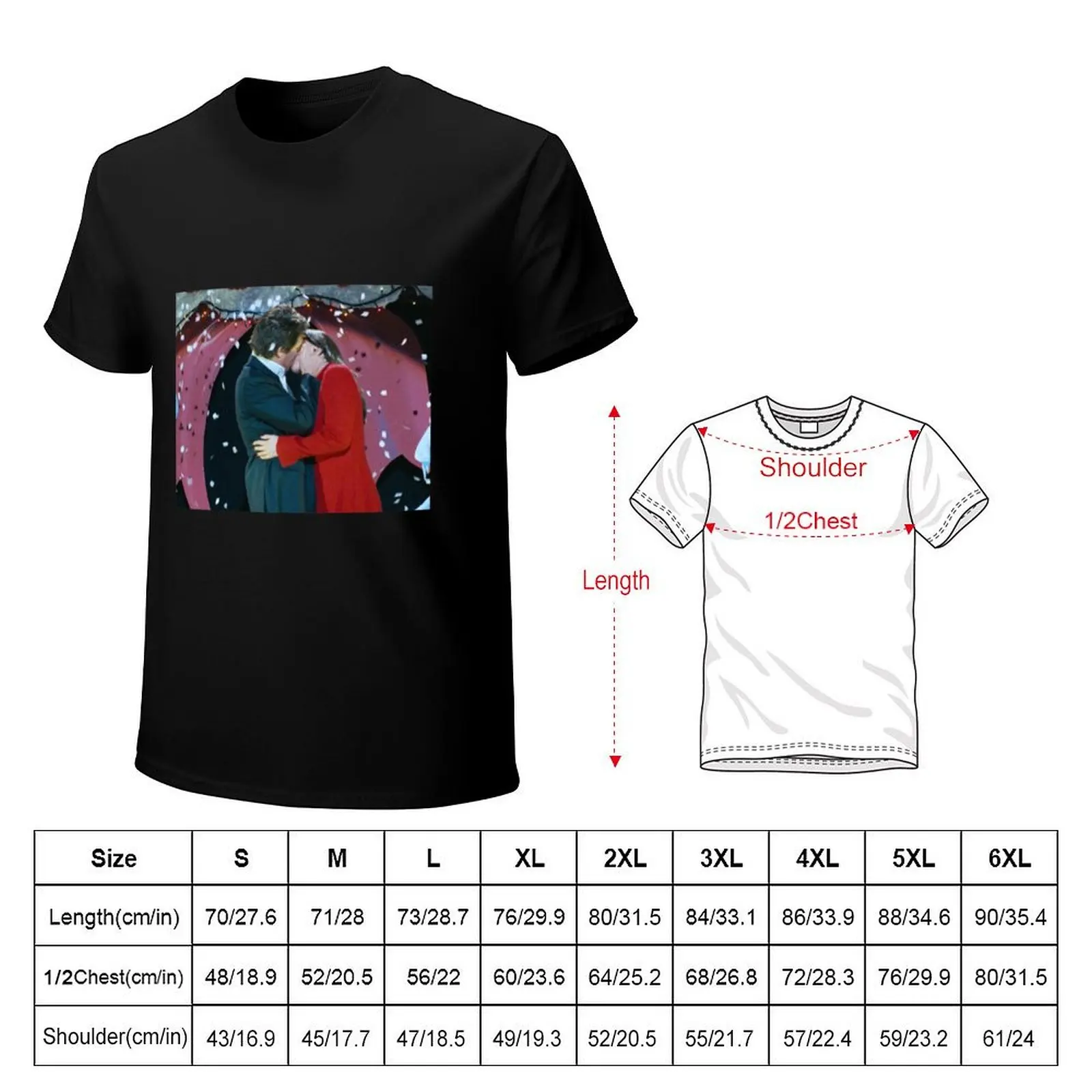 Love Actually Hugh Grant T-Shirt Basic Solid Tee for Daily Use