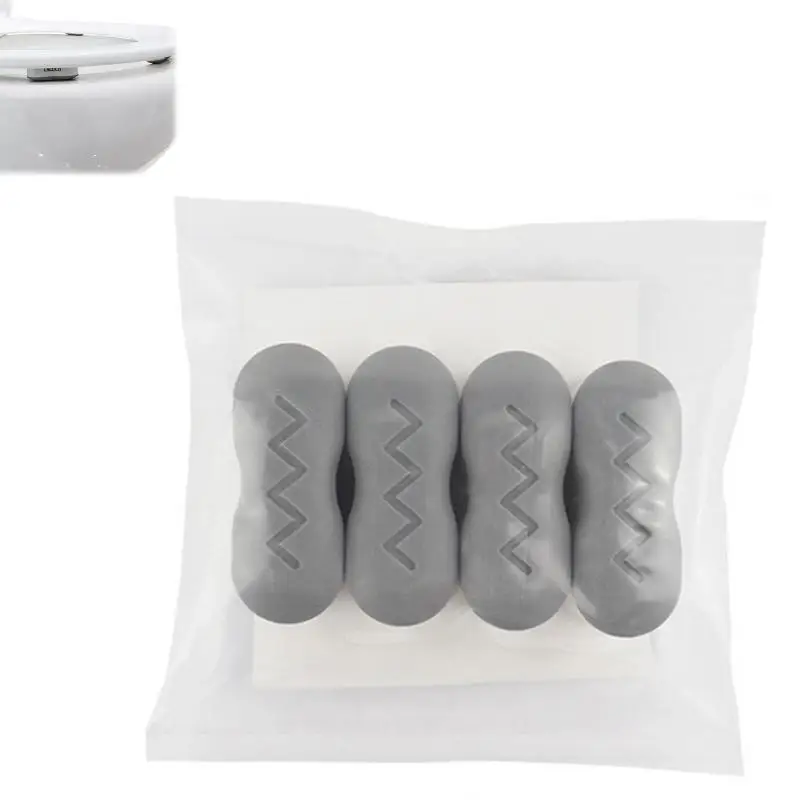 Universal Toilet Lid Cushion Anti-slip Toilet Seat Cushion Rubber Pad Buffers Pack-white Stop Bumper Shock Absorber