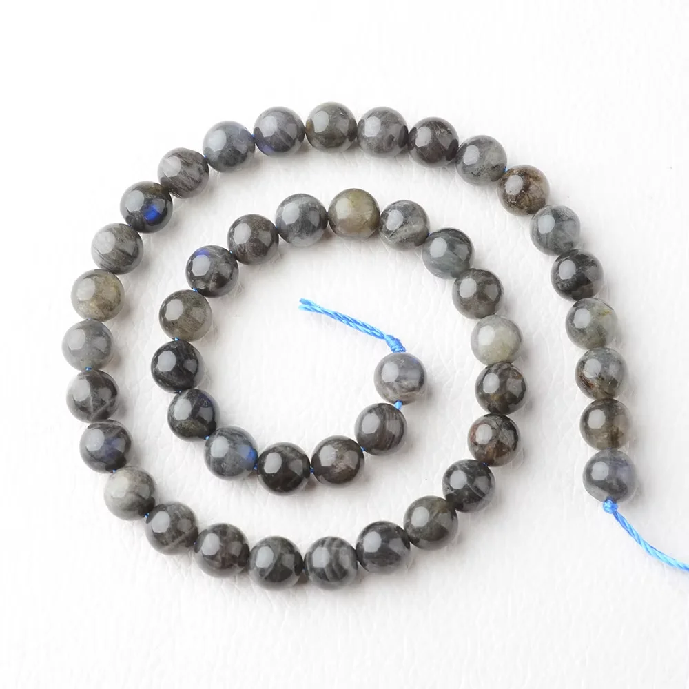 

1pcs Wholesale A Natural Genuine Blue Labradorite Round Loose Stone Beads 3-18mm Fit Jewelry DIY Necklaces or Bracelets 15"