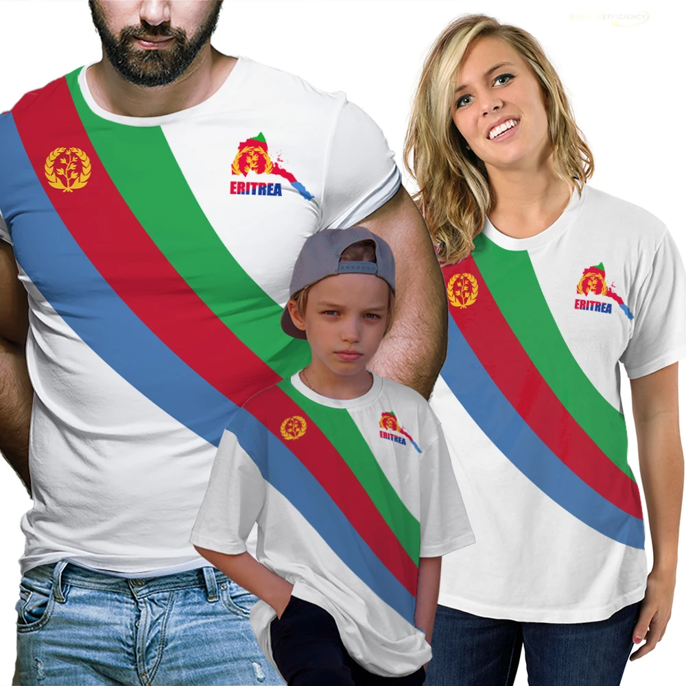 2024 Summer Eritrea Flag Graphic T Shirts Men & Women Oversized 6XL Printed Short Sleeved Tshirt Unisex Child Designer Clothes