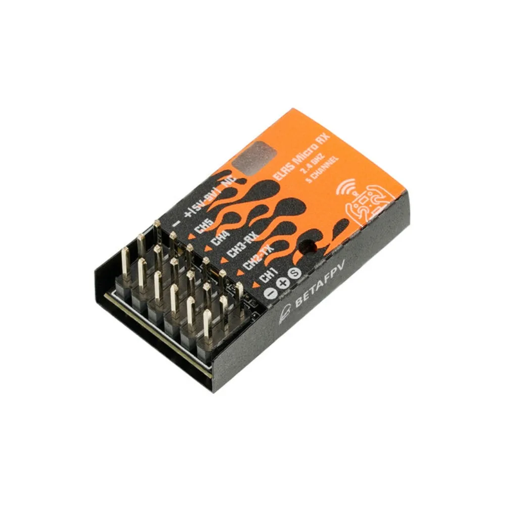 BETAFPV ELRS Micro receptor RC 2,4G 5 canales PWM/CRSF 5V ~ 9V salida para helicóptero de ala fija de larga distancia modelo de barco coche DIY