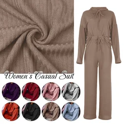 2023 Autumn Casual Wear Women Lounge Tracksuit 2 Piece Set Loose Lounge Sets Ladies Hooded Sweat Suit Outfits Female