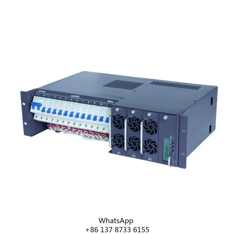 3U Embedded Power Supply 48V Telecom Rectifier 19 Inch Rack Mount 220Vac 90A