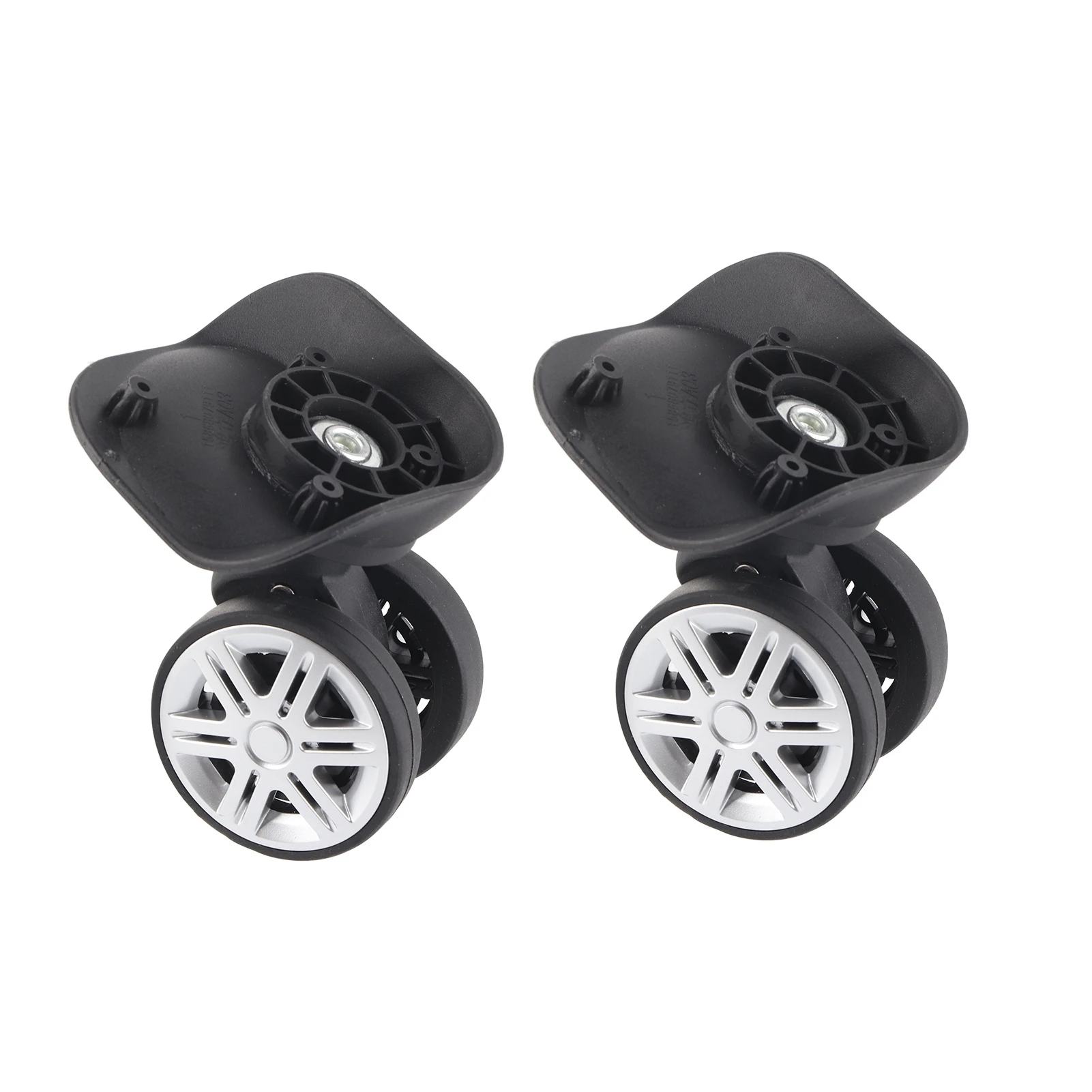 Case Wheel 1Pair Outdoor Mute Double Row Large Wheel Draw‑bar Box Case Suitcase Accessory Suitcase Wheel Mute Wheel