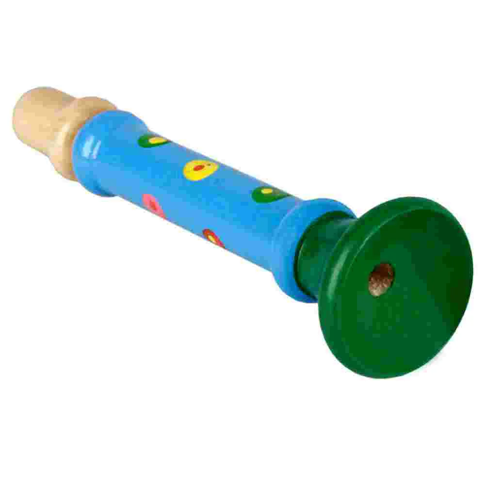 Wooden Horn Toy Musical Instrument Pearlescent Vocalize Trumpets Musics Toys Child