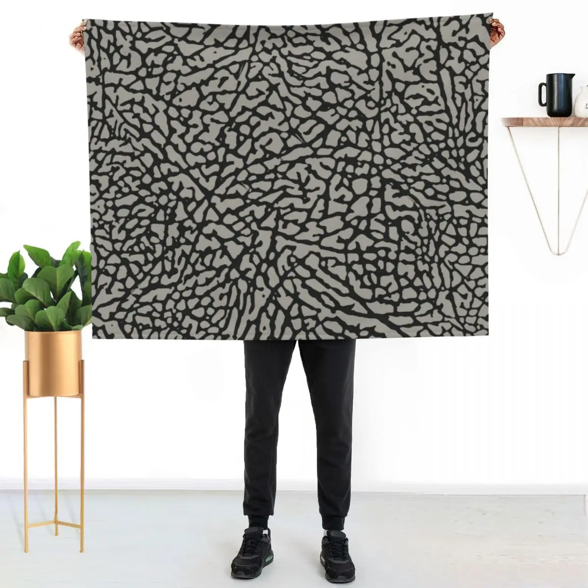 

Elephant Print Throw Blanket All Season Soft Lightweight Blanket for Home