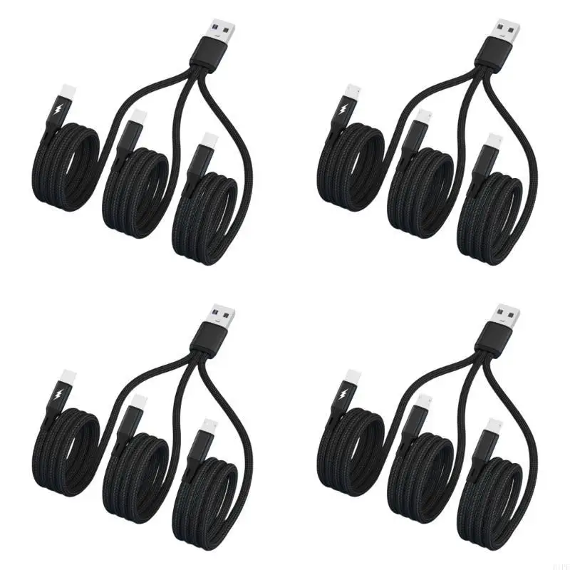 E1PF Long lasting Multi Cord USB Charging Cable Stable Efficient Charging