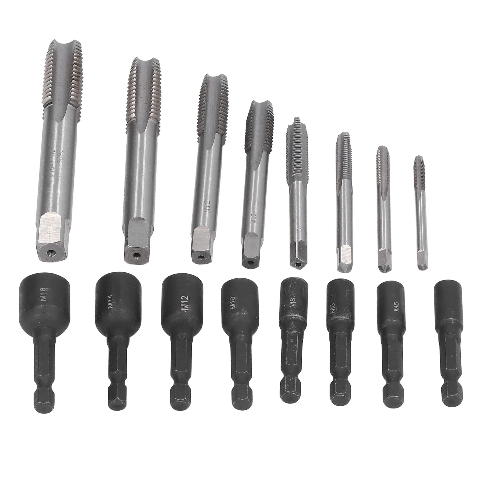 

1/4 дюйма с шестигранным хвостовиком, удлиненный патрон для нарезания резьбы, головка для метчика с шестигранным хвостовиком, аксессуары для ручной дрели, ручные инструменты, твердость 60‐63HRC