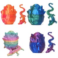 Creative Decompression Dragon Egg Chameleon Pendulum 3D Printing Complete Set of Gifts Colorful Set Toys Colorful Decoration