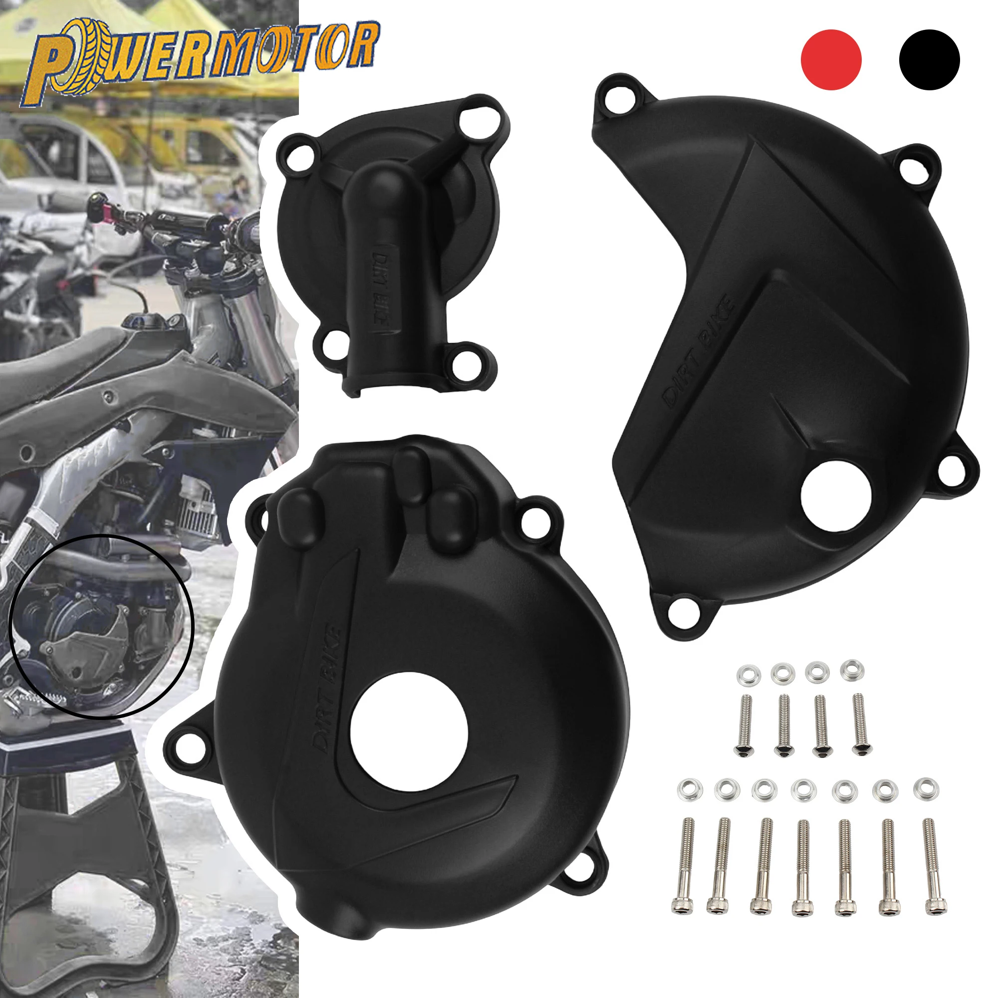 

Motocycle Clutch Magneto Water Pump Cover Engine Guard For KAYO K6 T6 BSE J5 RX3 ZONGSHEN NC250 NC 250CC ZS250GY-3 4 Valves Part