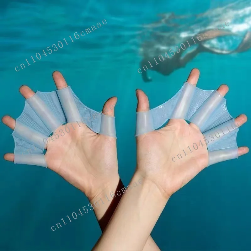 Silicone for boys and girls swimming Adult freestyle paddling palm Children's hand poof trainer Swimming equipment