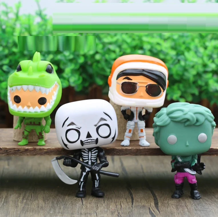 New FUNKO POP 4PCS/SET Games FORTNITE MOONWALKER LOVE RANGER REX SKULL TROPPER Vinyl Figure BRITE BOMBER Collection Model Toys