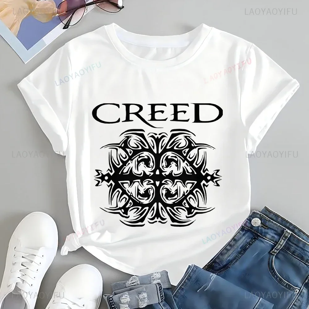 

Футболка с плакатом для американской рок-группы «Creed», подходит для мужчин и женщин, изготовлена из хлопкового материала