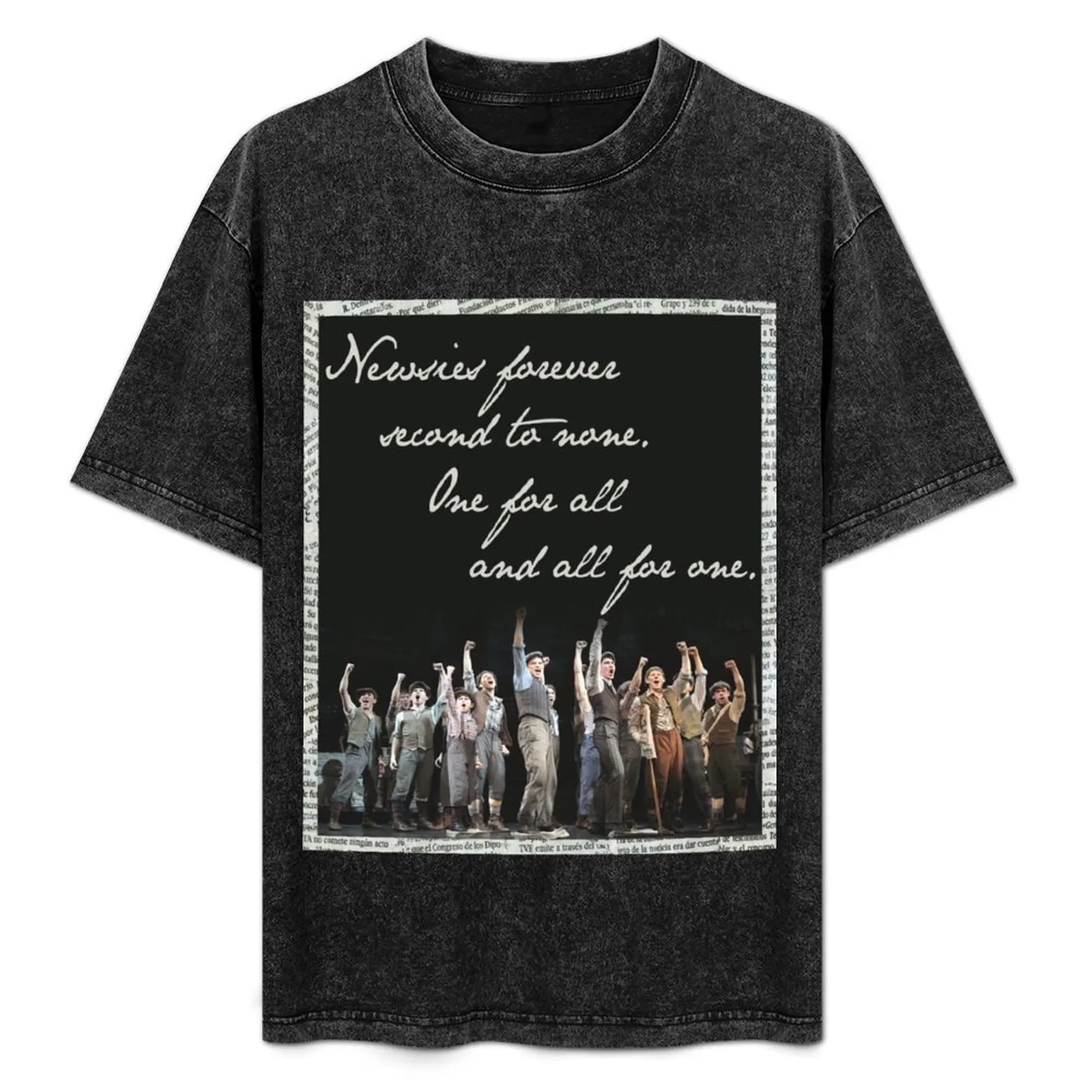 

Newsies Forever. Second to none. T-Shirt Basic Casual Short Sleeve Cotton Shirt