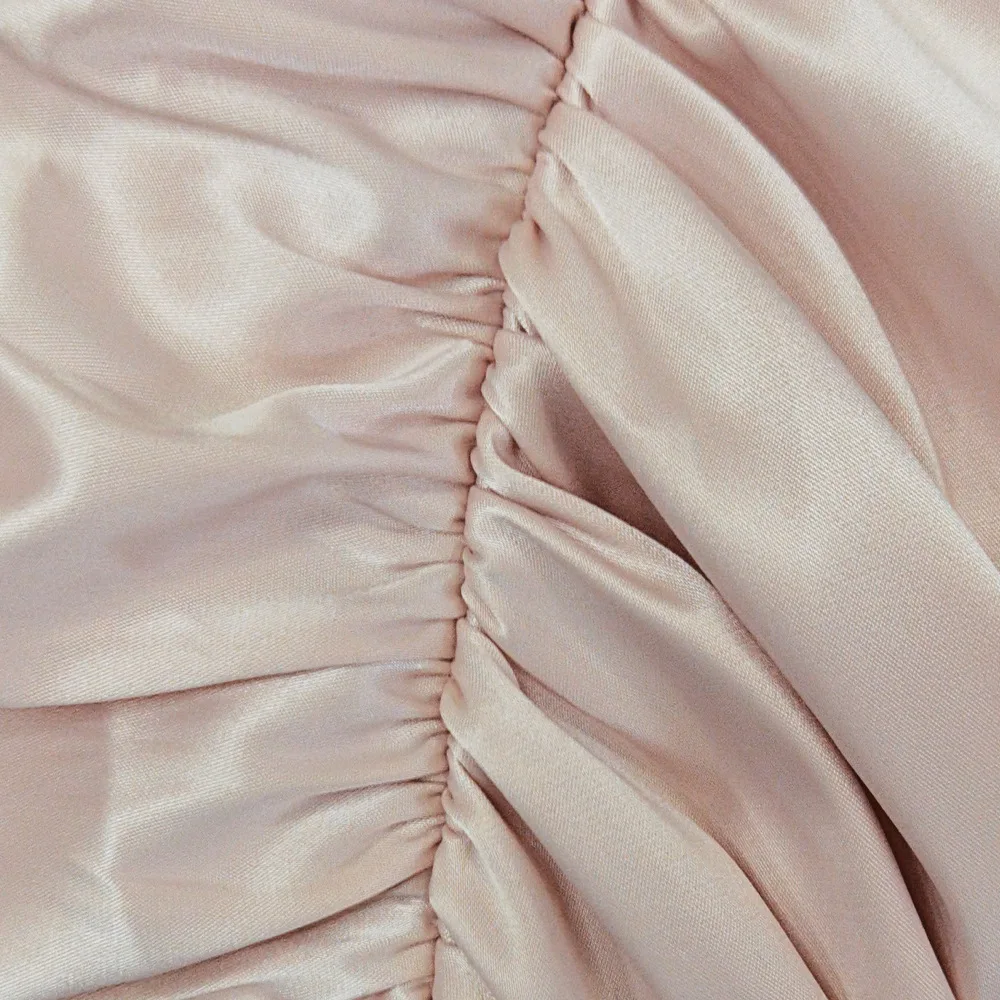 Haute qualité moulante robe en Satin femmes fête hors épaule robe Mini nouvelle Double couche été célébrité soirée Club robe