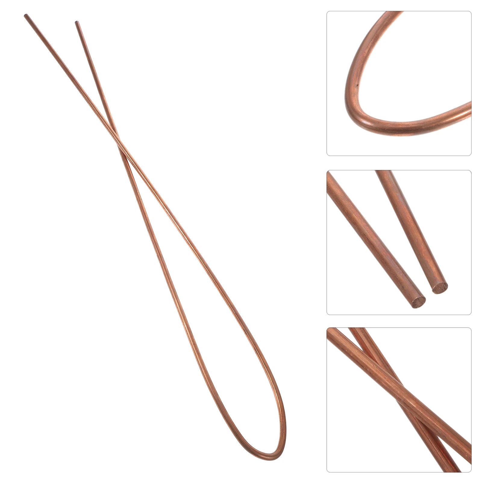 

5Mm Metalworkinghigh Purity Copper Round Rod Welding Garden Crafting Dowsing Grounding Tools Corrosion-Resistantcopper