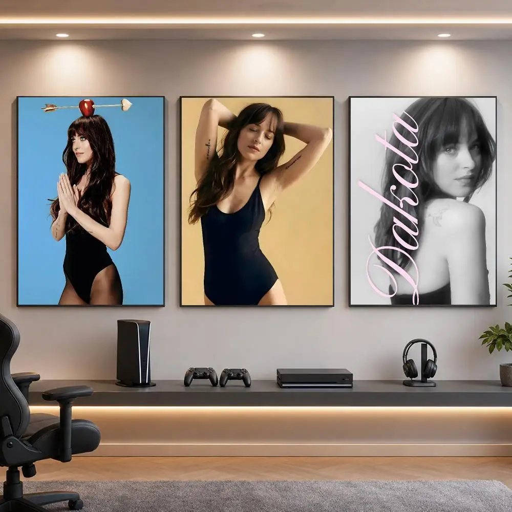 Actor D-Dakota Johnson Film Star Poster HD Removable Wall Art Gift Bedroom Lounge Dorm Office Gaming Cafe Bars