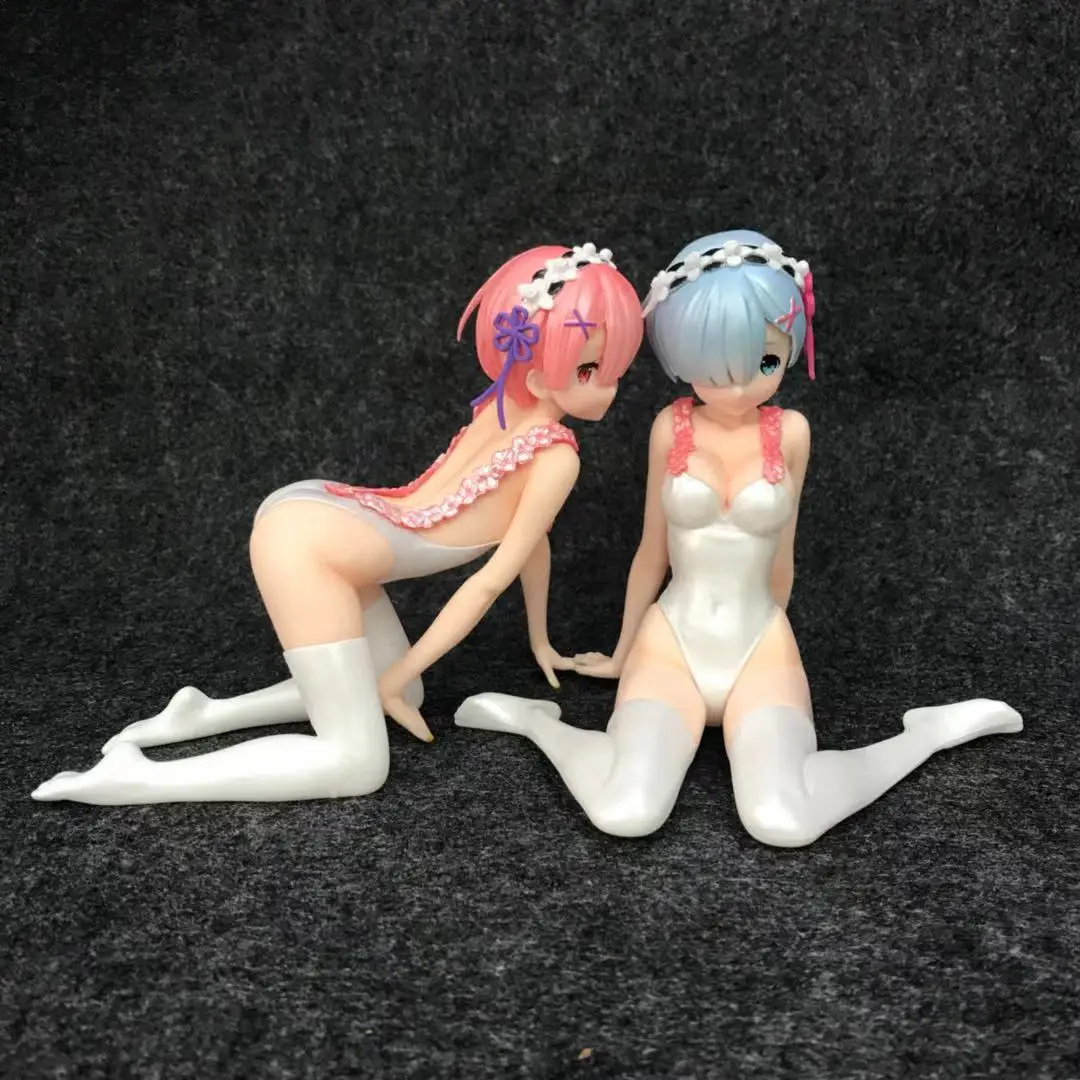 Anime Re Life In A Different World From Zero Remu Ramu Pigiama Action PVC Figure Modello da collezione Doll Toy 12CM