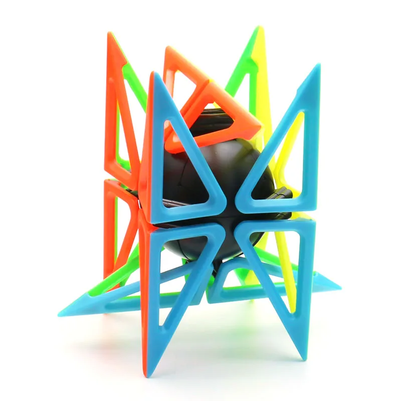 ليم مكعب الإطار Pyraminx جوفاء Tetrahedron الجليد Stickerless ملتوي لغز ماجيك الكبار المراهقين لعبة الذكاء دعابة الدماغ