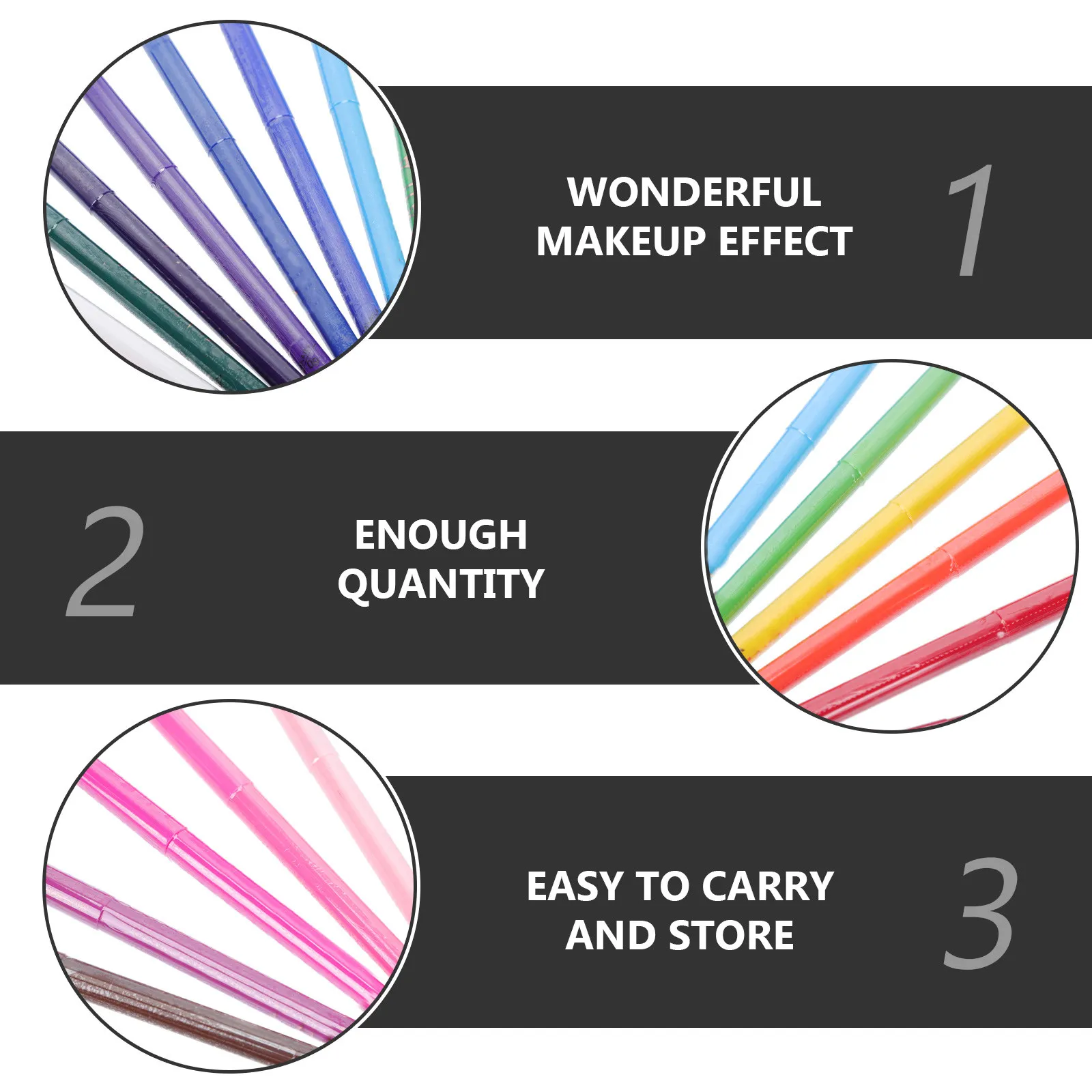 Ensemble d'eye-liners colorés, 18 pièces, crayons de maquillage pour les yeux, lisses et durables, pour un usage quotidien, pour salon de beauté, conception Portable