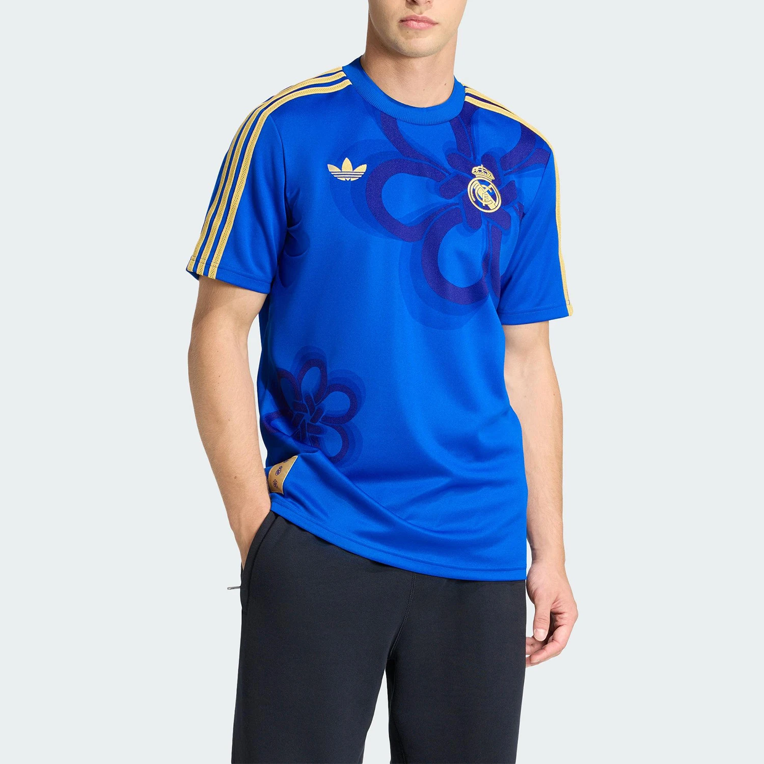 

Оригинальный мужской пуловер Adidas с круглым вырезом, дышащий, спортивный, с короткими рукавами JZ2239