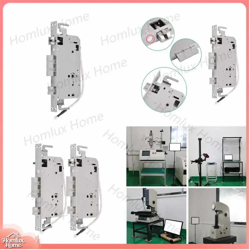 6068 Mortise Digital Door Lock 304 Stainless Steel Square Spring Latch Electronic Lock Body for Smart Home Security Access