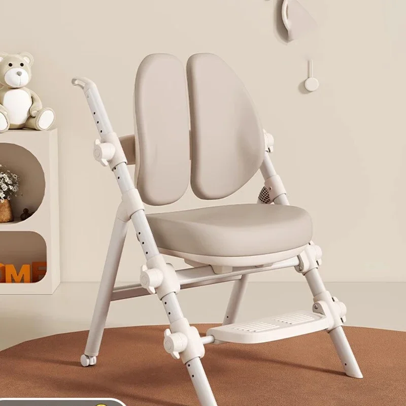 Kids Girl School Furniture Comfortable Auxiliary Study Designer Chairs Growing Children's Safety Silla Infantil Seats Room JGY