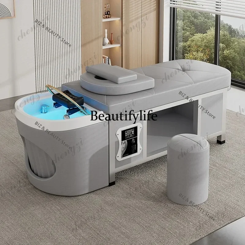 K153 P Thai Simple Shampoo Chairs Head Spa Bed Integrated Fumigation Lie Flat Shampoo Chairs Comfort Hair Wash Salon Furniture