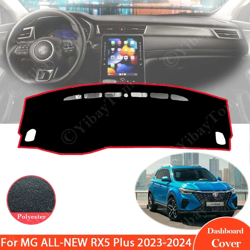 

Dashboard Cover Sun Shade Mat Avoid Light Pads Anti-UV Case Carpets Car Accessories Protection for MG ALL-NEW RX5 Plus 2023 2024