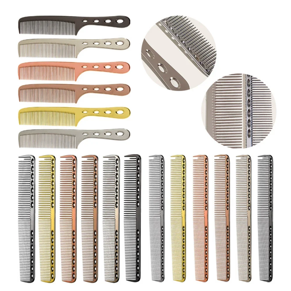 Space Aluminuml Hair Comb Pro Hairdressing Combs Расческа Для Волос Hair Cutting Dying Hair Brush Barber Tools Salon Accessaries