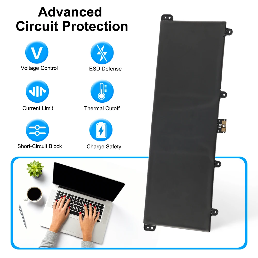 KingSener 9F4FN Laptop Battery For DELL Latitude 7320 2-in-1 For DELL Inspiron 14 3420 Series 2VKW9 2ICP4/79/112 7.6V 40WH