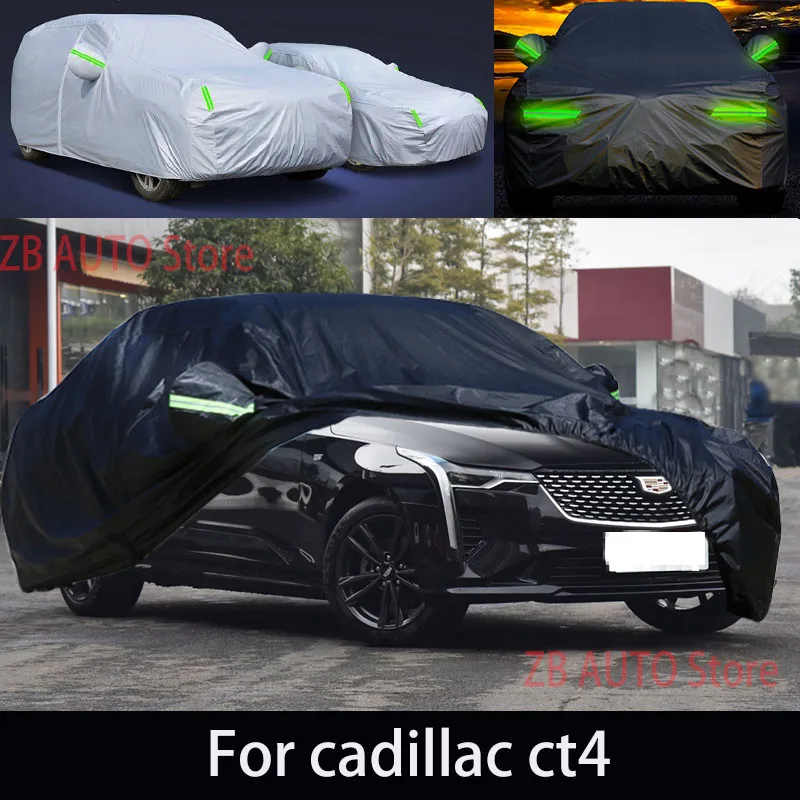 

For cadillac ct4 Outdoor Protection Full Car Covers Snow Cover Sunshade Waterproof Dustproof Exterior Car accessories