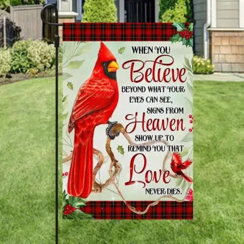 Memorial Flag Cardinal Signs From Heaven Flag Garden Flag - House Flag VVL YYX EEZ