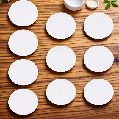 

10pcs Oil Painting Board Canvas Cotton Round Boards for Art Drawing Panels DIY Students Amateurs Durable Canvas Panels Artist