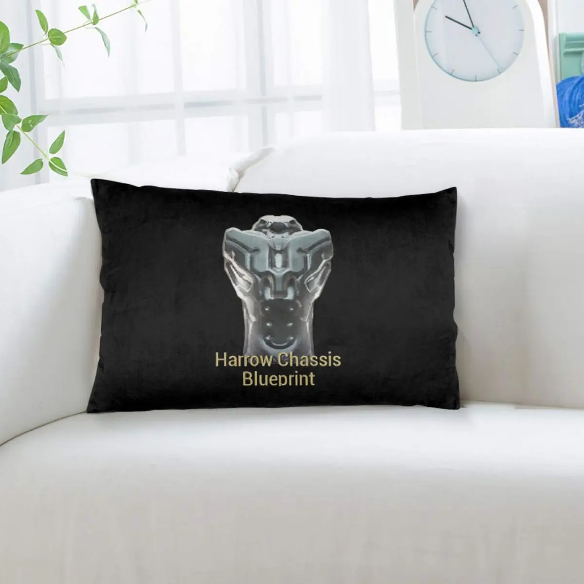 Harrow Chassis Blueprint Warframe Tennoc Rectangle Pillowcase Cushion Cover Decor Bedroom Bed Home Comfort Throw Pillow