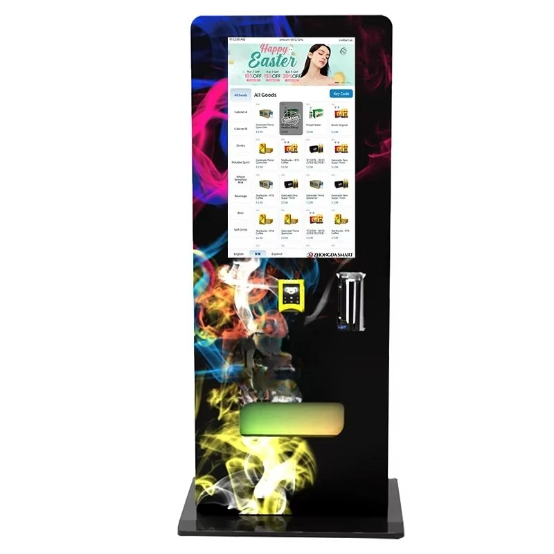 Wall-mounted Touchscreen Kiosk 32 Inch Touchscreen Space-saving Vending Machine for Small Retail Shop Customized