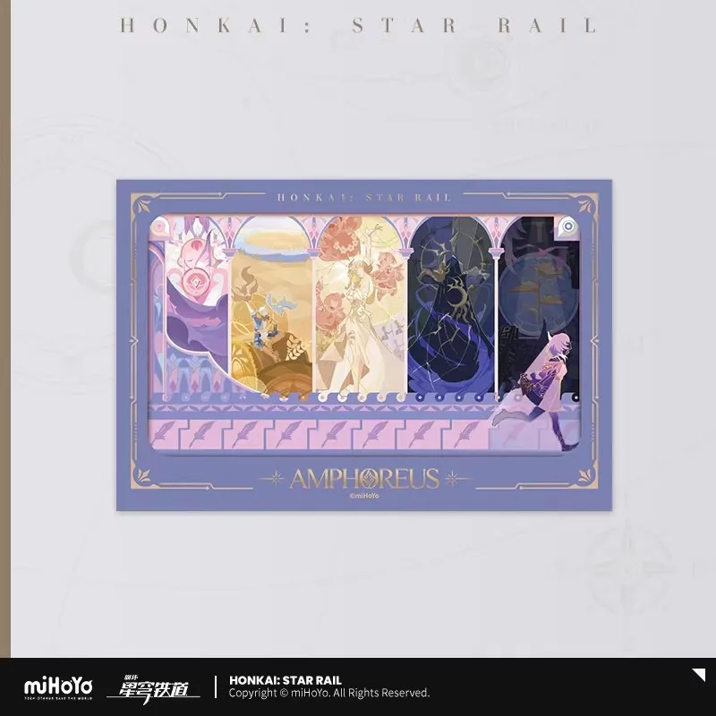 

Официальная игра miHoYo Honkai Star Rail: Коллекционная карта серии «Книга Сотворения» — Грэйтинг-коллекция, карта с изображением Сирены и Файнона, реквизит для косплея, рождественские подарки