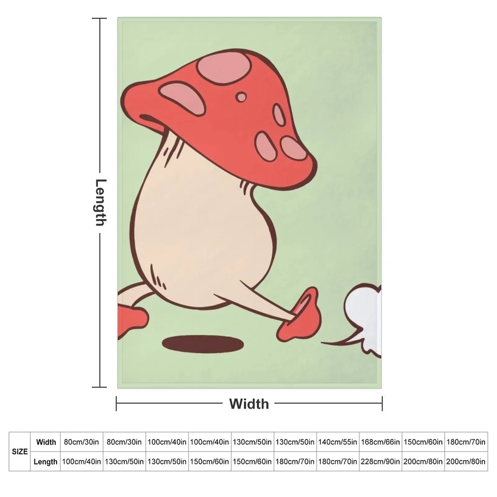 Running mushroom! Dungeon Meshi Dunmesh Throw Blanket Extra Large Throw Giant Sofa Large Soft Big Blankets