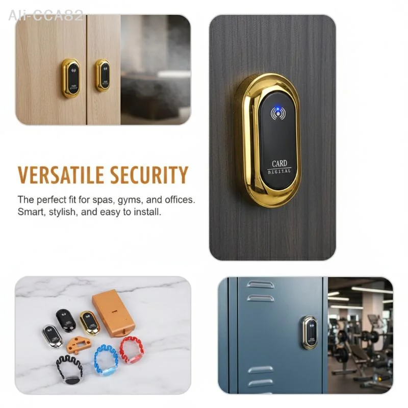 

SHIDWJ Designed For The Production Of Lockers Electric Lock Cabinet Lock Electronic Lock Electronic Box Key+1 Pcs Card