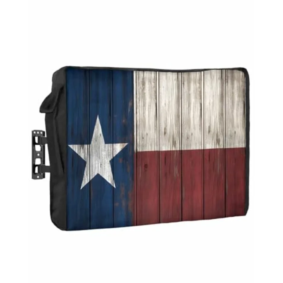 

Outdoor TV Cover Vintage Wood Texas Flag Waterproof Weatherproof TV Covers for 60 to 65 Inch Outside Flat Screen TV Protector S