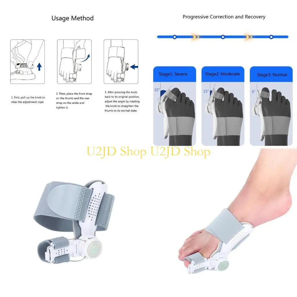 

U2JD Двухцелевой корректор Hallux Valgus с нейлоновой тканью Комфорт на весь день