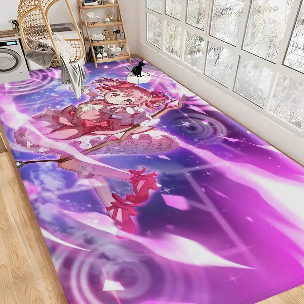Anime Puella Magi Madoka Magica Door Mat Cheaper Anti-slip Modern Living Room Balcony Printed Bedside Mats