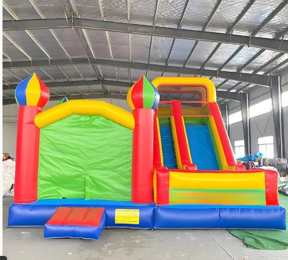 

Hot Sale Kids Inflatable Bouncy Castle Bounce House Commercial Jumping Castles Side Slide for Sale