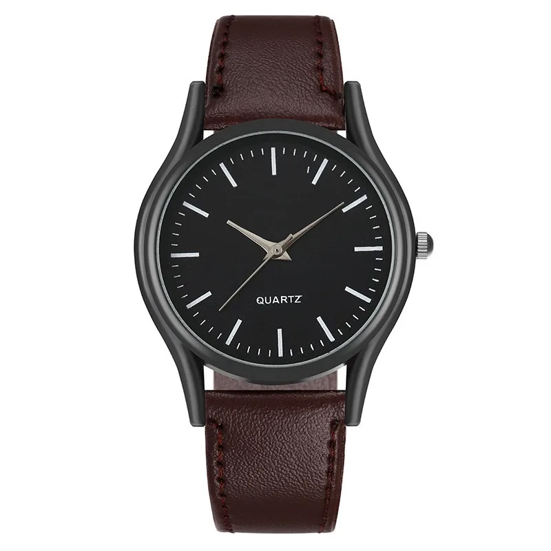 Classic Leather Strap Quartz Watch - usage example